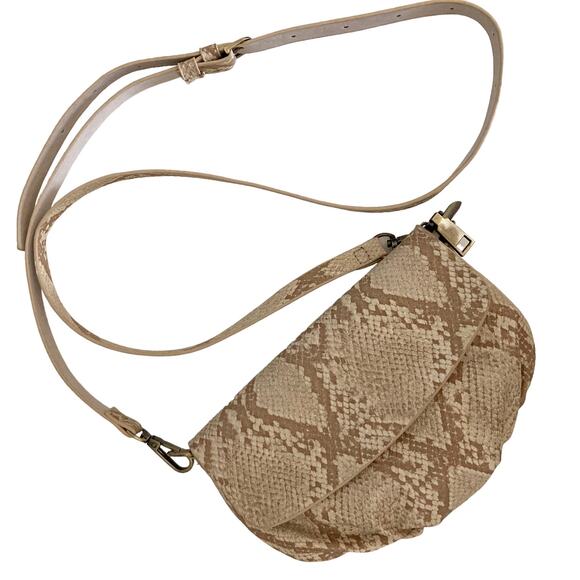 Anthropologie Handbags - Anthropologie Emma Faux Animal Print Convertible Crossbody Belt Bag